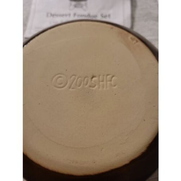 Hershey's Kisses Chocolate Dessert Fondue Set ceramic candy dish - Picture 10 of 10